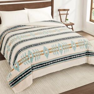 Pendleton Faux Fur Luxe Blanket TWIN 66”x 92" Trail Ridge